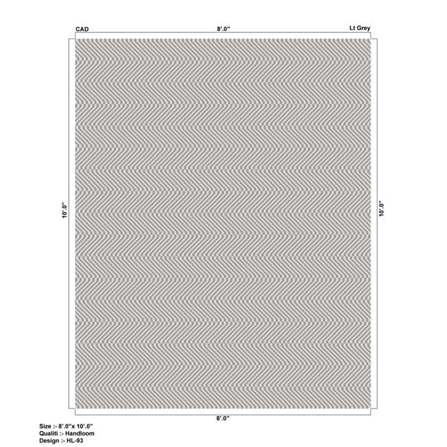 Transitional Hand-Loomed Pure Silk Rectangular Gray Rug