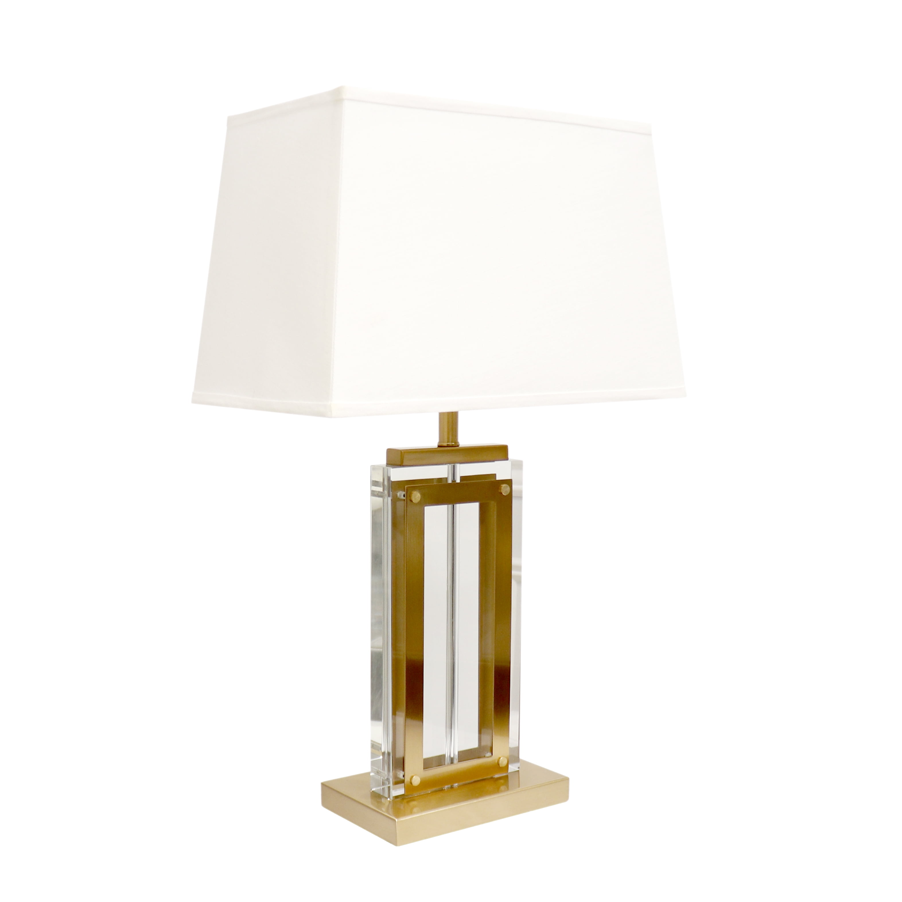 Astoria White and Gold Marble Base Table Lamp