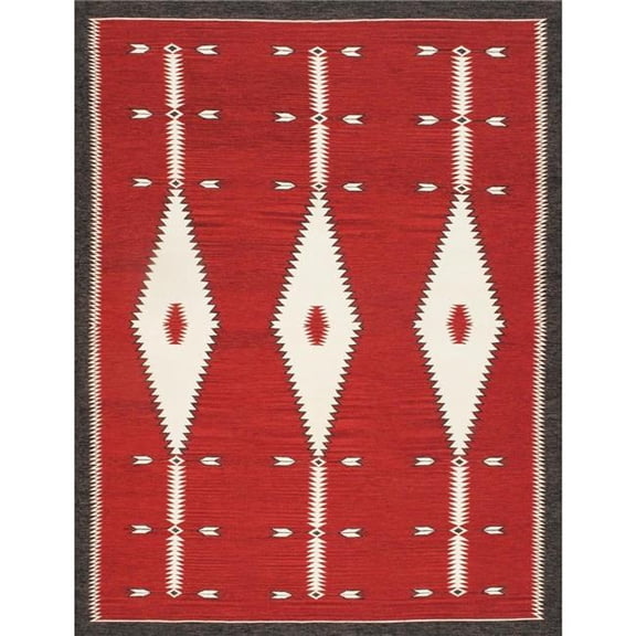 Pasargad Home PNT-402 9x12 Tuscany Reversible Wool Red/Brown Area Rug