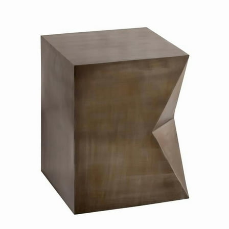 Pasargad Home PRR-012ZN Aleksy Side Table, Grey - 14 x 14 x 18 in.