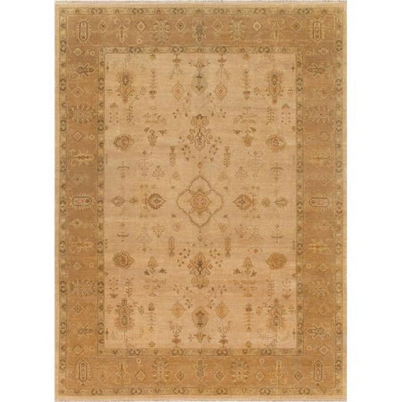 Pasargad Home PSK-1021 9X12 Pasargtad Home Oushak Collection Hand-Knotted Lamb's Wool Area Rug- 8'10' X 12' 1'