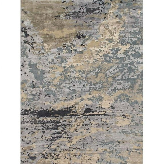 Pasargad Home PSS-01 9x12 Pasargad Home Transitional Collection Hand-Knotted Silk & Wool Area Rug- 8'11' X 11'10'