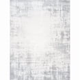 thumbnail image 1 of Pasargad Home Paris Shag Collection Power-Loomed Ivory/Grey Area Rug- 8' x 10', For Indoor Space and all Age of Group, 1 of 6