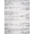 thumbnail image 1 of Pasargad Home Paris Shag Collection Power-Loomed Ivory/Grey Area Rug- 8' x 10', For Indoor Space and all Age of Group, 1 of 6