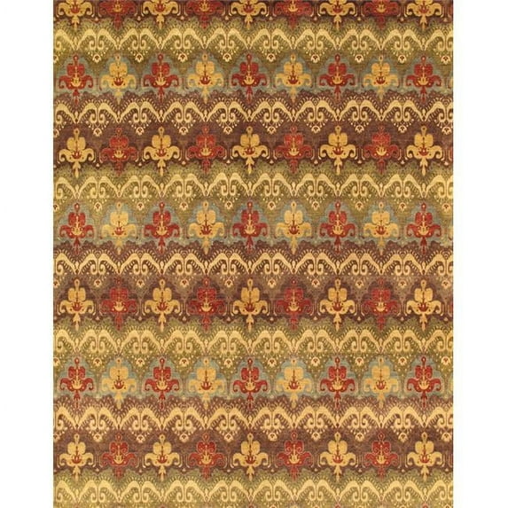 Pasargad Home Pasargad Home Ikat Collection Hand-Knotted Lamb's Wool Area Rug- 7' 10' X 9' 11'