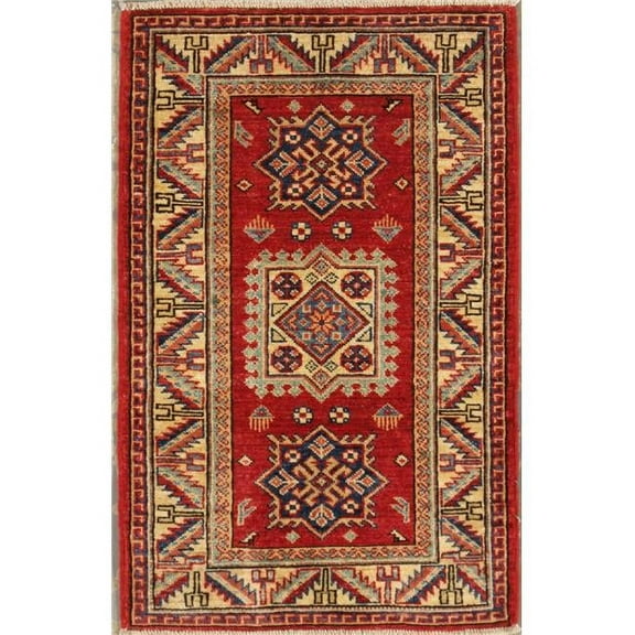 Pasargad Home Pasargad Home Kazak Collection Hand-Knotted Lamb's Wool Area Rug