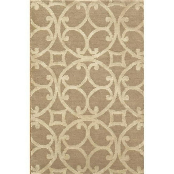 Pasargad Home Pasargad Home Modern Collection Hand-Knotted Silk & Wool Area Rug