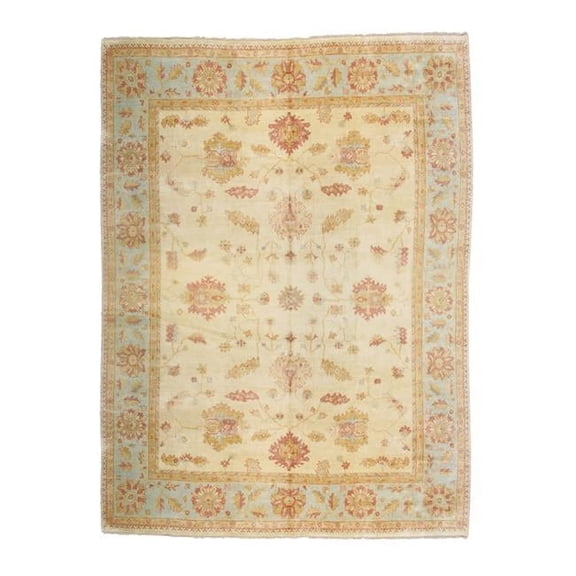 Pasargad Home Pasargad Home Oushak Collection Hand-Knotted Lamb's Wool Area Rug- 11' 10' X 15' 0'