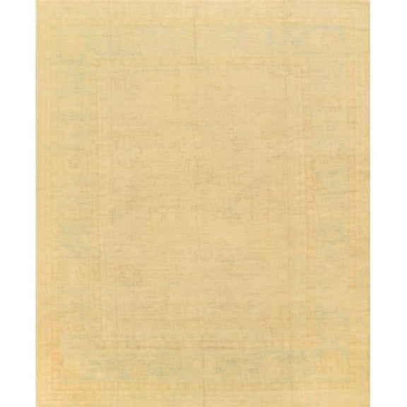 Pasargad Home Pasargad Home Oushak Collection Hand-Knotted Lamb's Wool Area Rug- Beige - 12' 2' X 14' 8'