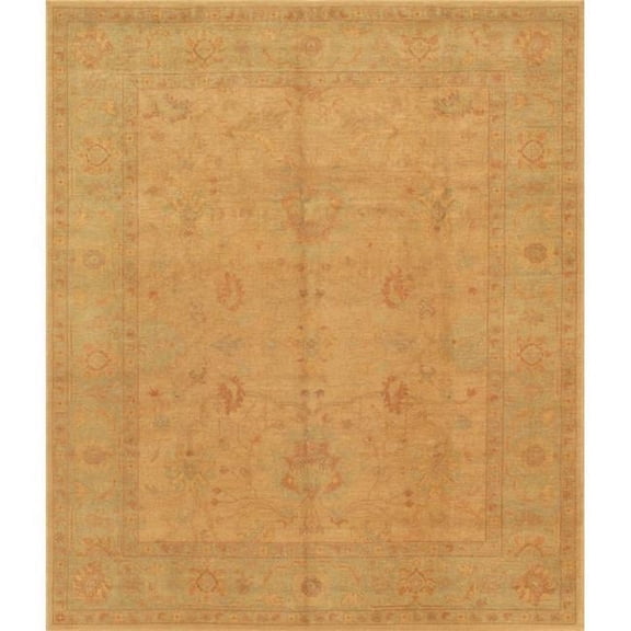 Pasargad Home Pasargad Home Oushak Collection Hand-Knotted Lamb's Wool Area Rug- Beige - 8' 2' X 9' 9'