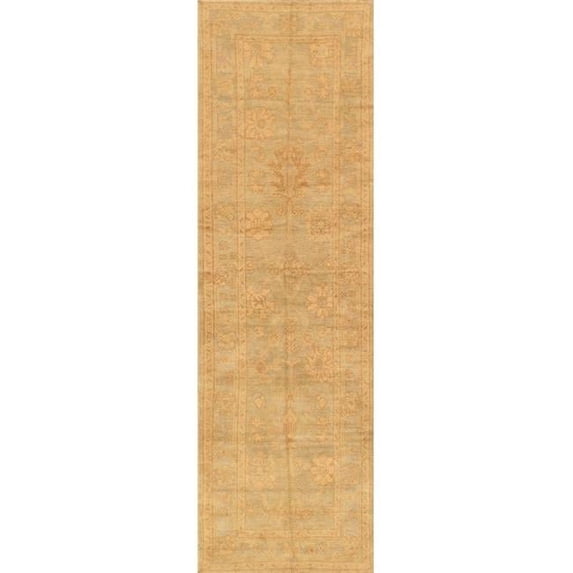 Pasargad Home Pasargad Home Oushak Collection Hand-Knotted Lamb's Wool Runner- 3' 3' X 10' 6'
