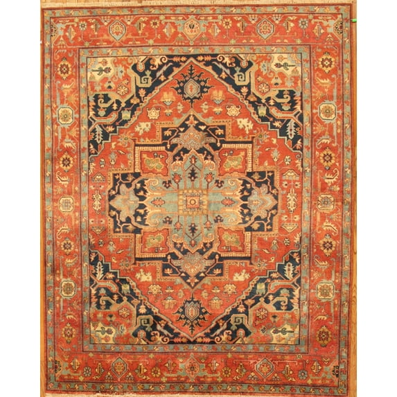 Pasargad Home pb-20 6x9 Pasargad Home Serapi Collection Hand-Knotted Wool Rug- 6' 2' X 9' 0'