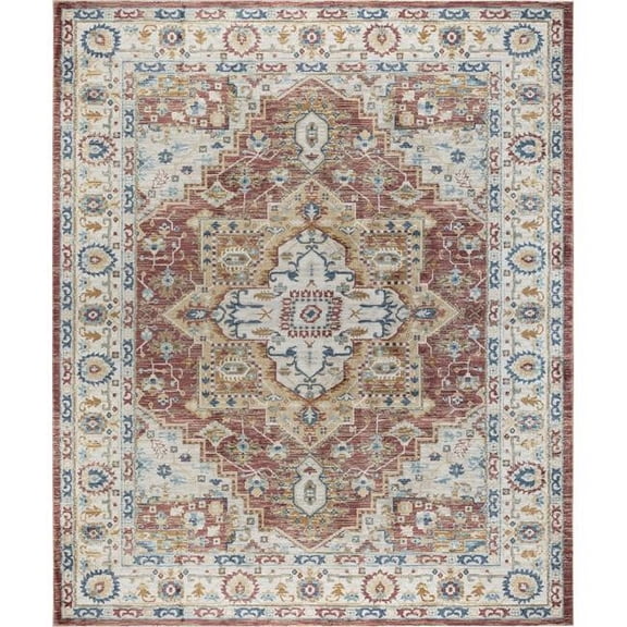 Pasargad Home  Pasargad Home Turkish Heritage Oriental Fabric Rust Area Rug