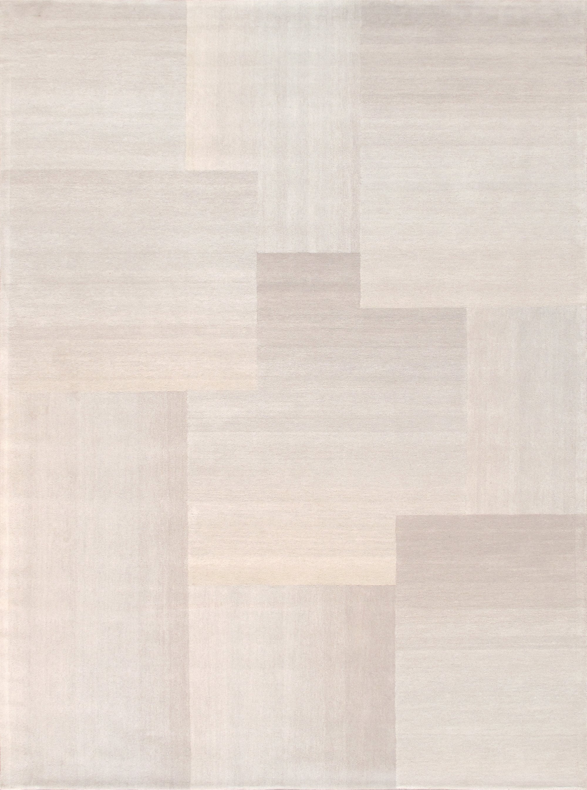 Elegant Silver Ombre 8' x 10' Hand-Tufted Wool-Viscose Rug