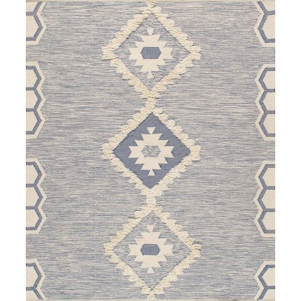 Ivory Elegance Hand-Knotted Wool & Cotton 8' x 10' Area Rug