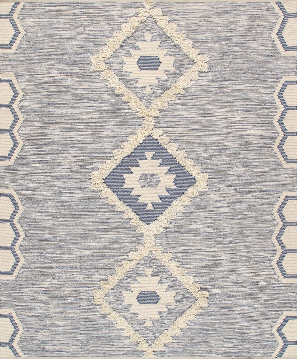 Ivory Elegance Hand-Knotted Wool & Cotton 8' x 10' Area Rug