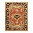 thumbnail image 1 of Pasargad Home Serapi 108 x 145" Hand-Knotted Lamb's Wool Area Rug in Rust Orange, 1 of 4