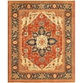 thumbnail image 1 of Pasargad Home Serapi 146" x 174" Lamb's Wool Area Rug in Rust Orange/Navy, 1 of 1