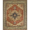thumbnail image 1 of Pasargad Home Serapi 4' x 6' Hand-Knotted Wool Rust/Ivory Rug - All Ages, Indoors, 1 of 6