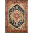 thumbnail image 1 of Pasargad Home Serapi 8' x 10' Hand-Knotted Wool Navy/Rust Rug - All Ages, Indoors, 1 of 8