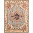 thumbnail image 1 of Pasargad Home PB-10BLB 10x14 Serapi Collection Hand-Knotted L. Blue Wool Area Rug-10' 0' X 14' 0', 1 of 6