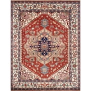 Pasargad Home Serapi Collection Hand-Knotted Wool Area Rug-14' 0" X 14' 0"