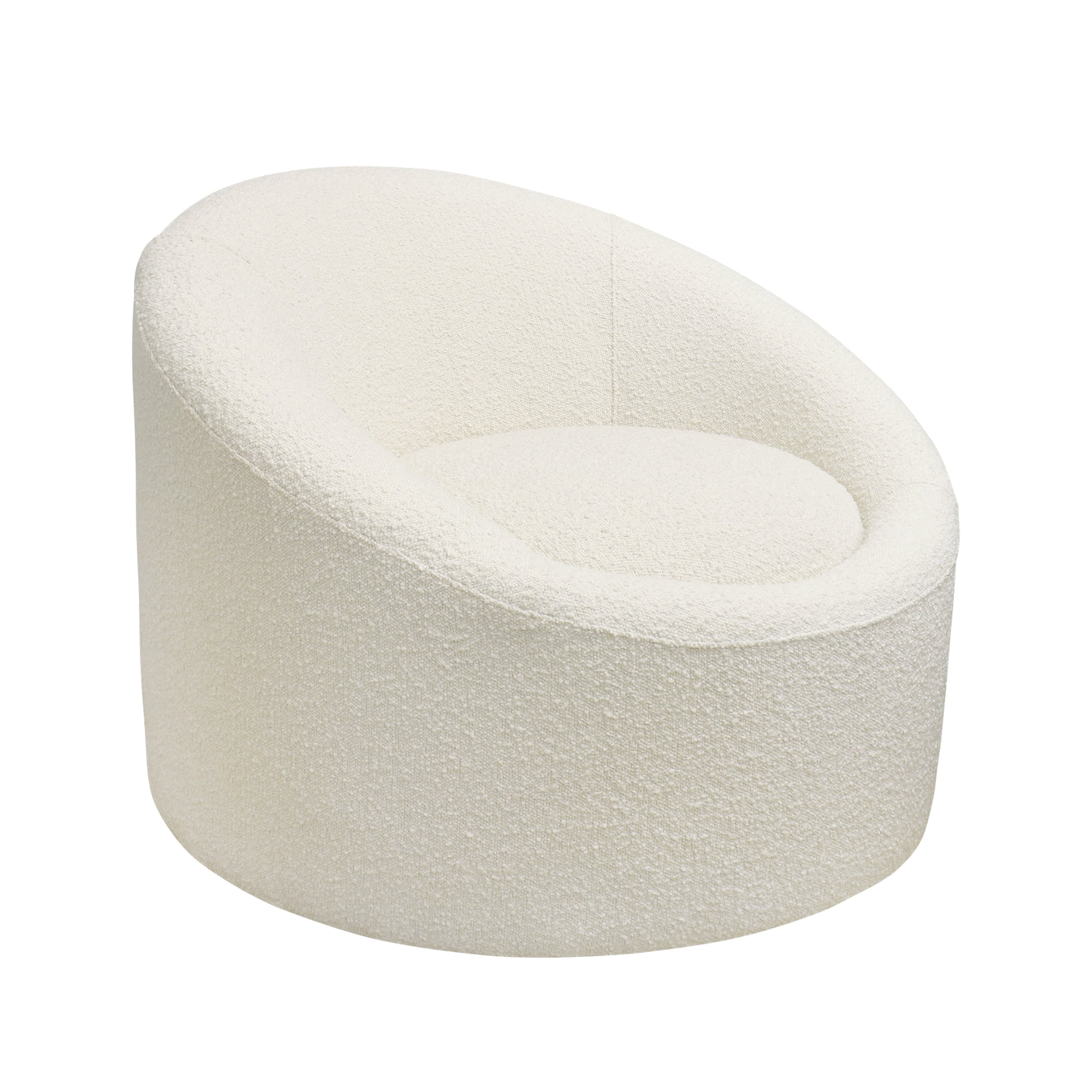 Sienna Ivory Swivel Armchair with Solid Wood Frame