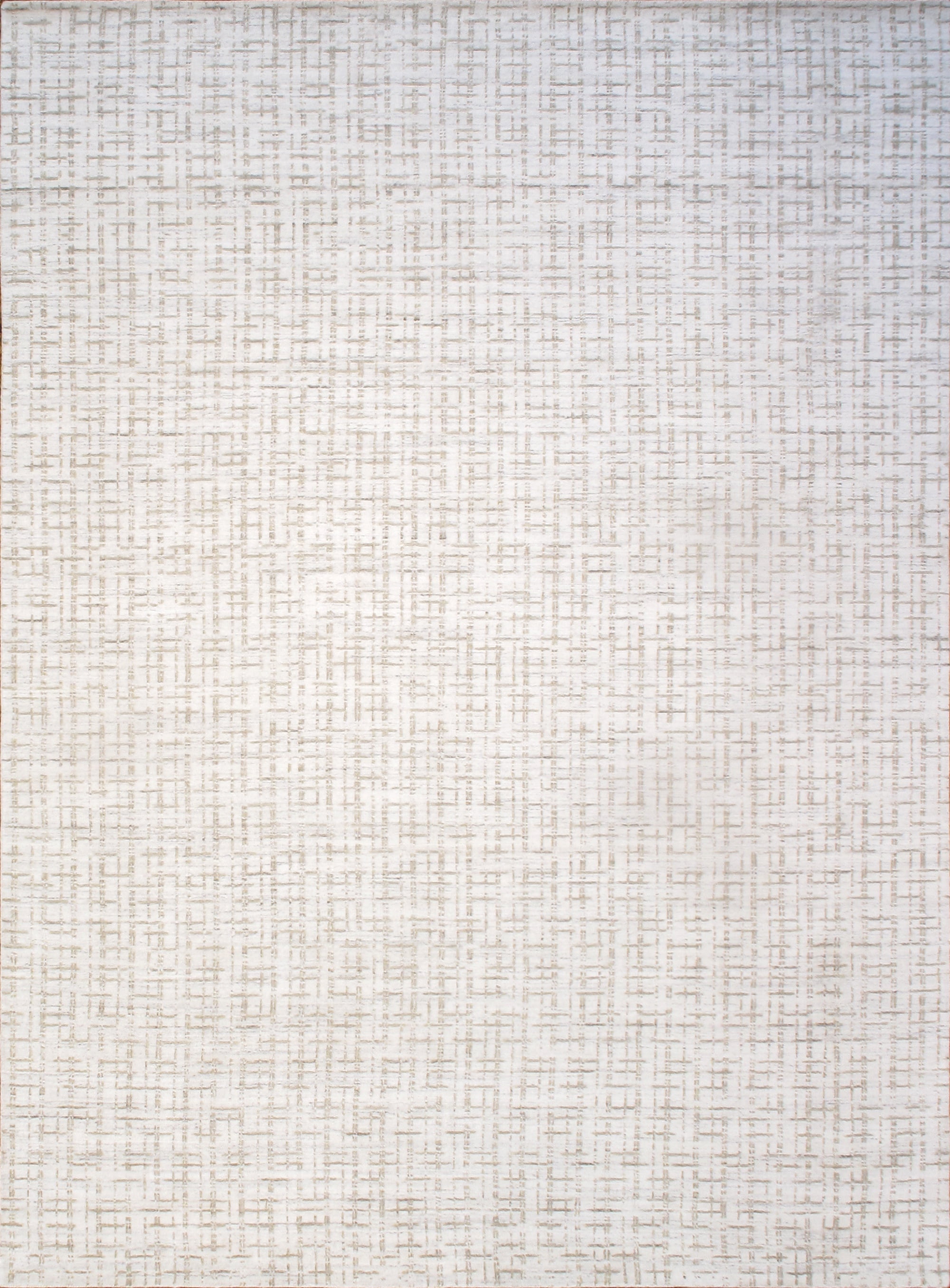 Handmade Ivory Elegance Wool & Viscose Blend Area Rug - 10' x 14'