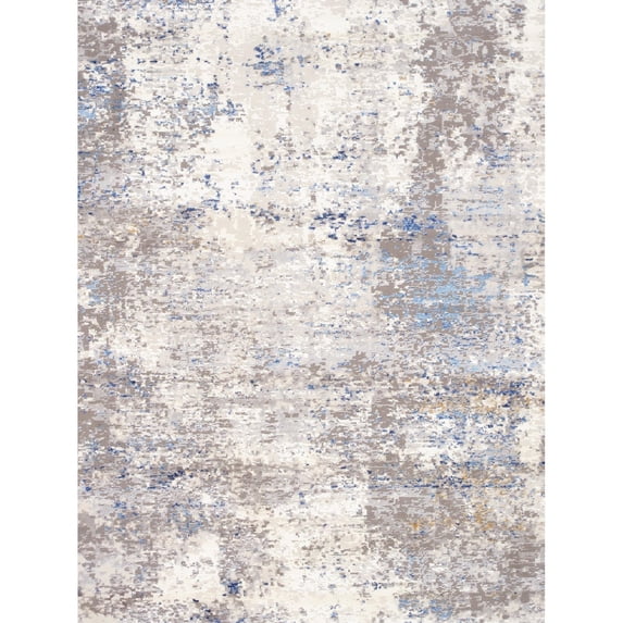 Pasargad Home Stella Collection Power-Loomed Beige/Light Grey Area Rug- 2' x 3', For Indoor Space and all Age of Group