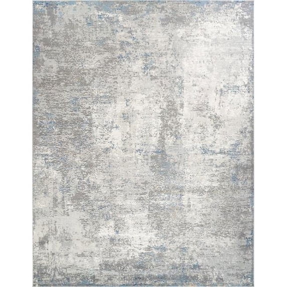 Pasargad Home Stella Collection Power-Loomed Beige/Light Grey Area Rug- 6' x 9', For Indoor Space and all Age of Group