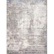 Pasargad Home Stella Collection Power-Loomed Beige/Light Grey Area Rug- 8' x 10', For Indoor Space and all Age of Group