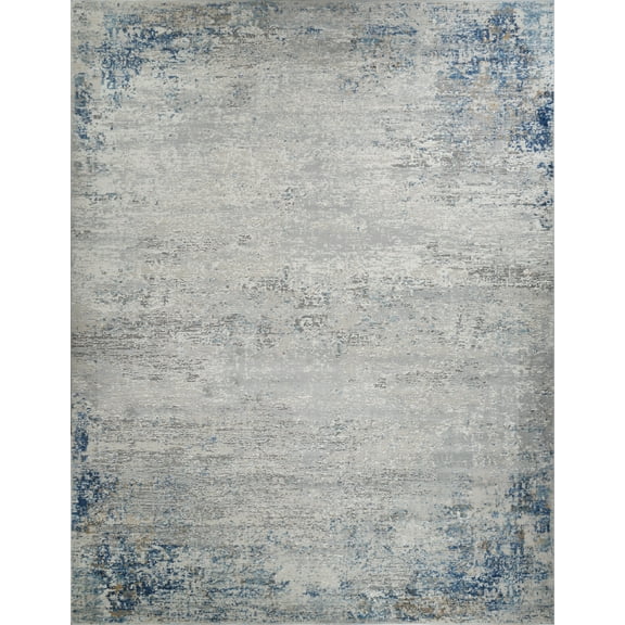 Pasargad Home Stella Collection Power-Loomed Light Grey/Beige Area Rug- 2' x 3', For Indoor Space and all Age of Group