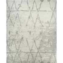 Pasargad Home Sutton 4' x 6' Power-Loomed Ivory/Grey Rug, For Indoor Space and all Age of Group