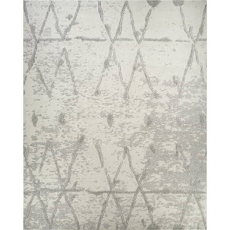 Pasargad Home Sutton 4' x 6' Power-Loomed Ivory/Grey Rug, For Indoor Space and all Age of Group