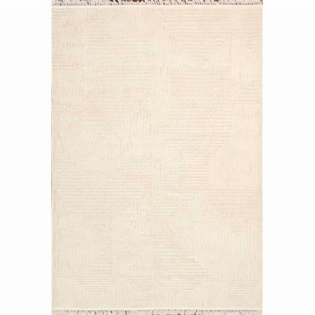 Pasargad Home Sutton 8' x 10' Power-Loomed Ivory Rug, For Indoor Space and all Age of Group
