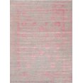 thumbnail image 1 of Pasargad Home Transitiona Transitional 8' x 10' Hand-Knotted Bamboo Silk and Wool Silver/Pink Rug - All Ages, Indoors, 1 of 5