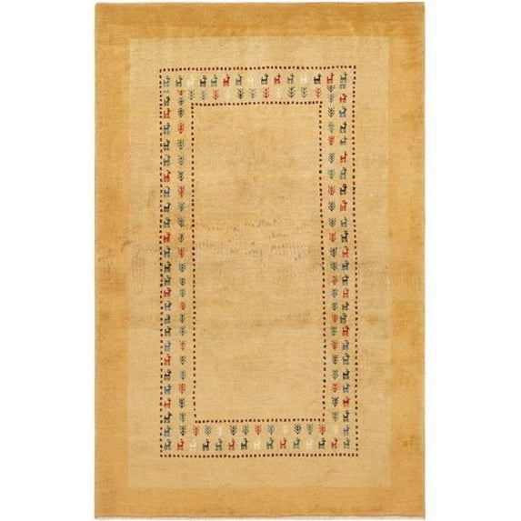 Pasargad Home Tribal Collection Hand-Knotted Lamb's Wool Area Rug