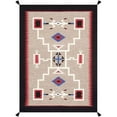thumbnail image 1 of Pasargad Home Tuscany Collection Reversible Wool Mocha Area Rug- 5' 0'' X 6'11'', 1 of 2