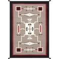 thumbnail image 1 of Pasargad Home Tuscany Collection Reversible Wool Mocha Area Rug- 6' 2'' X 8'10'', 1 of 2