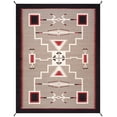 thumbnail image 1 of Pasargad Home PNT-308 8x10 Tuscany Collection Reversible Wool Mocha Area Rug- 8' 2'' X 10' 0'', 1 of 2