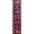 thumbnail image 1 of Pasargad Home Vintage Azerbaijan Blue Wool Area Rug  3' 3" X 12' 4", 1 of 2