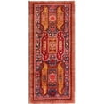 thumbnail image 1 of Pasargad Home Vintage Azerbaijan Red Wool Area Rug  4' 6" X 10' 2", 1 of 2