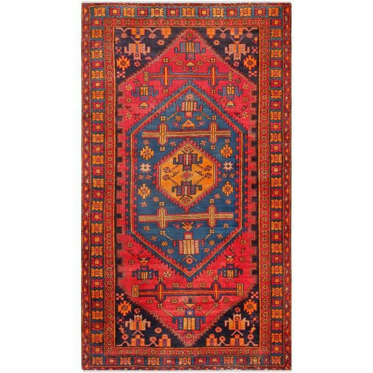 Pasargad Home Vintage Lamb S Wool Area Rug 4 1 X 7 3 Red Com