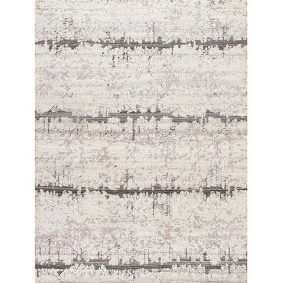 Pasargad Home Vogue 5' x 9' Hand-Knotted Ivory/Grey Wool Area Rug, For Indoor Space and all Age of Group
