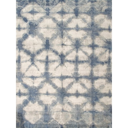 Pasargad Home pEL-12 10x14 10 x 14 ft. Shibori Collection Hand-Loomed Silk & Wool Area Rug