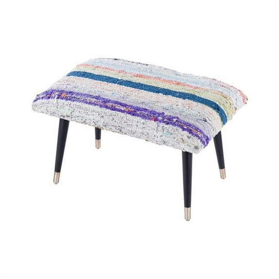 Pasargad Home Bosphorus Collection Vintage Kilim Cover Ottoman