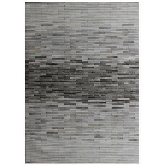 Pasargad PTX-1960 8x10 7 ft. 9 in. x 9 ft. 9 in. Cowhide & Hand-Loomed Sari Silk Area Rug