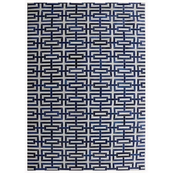 Pasargad PTX-4165 9x12 8 ft. 9 in. x 11 ft. 9 in. Cowhide & Hand-Loomed Sari Silk Area Rug