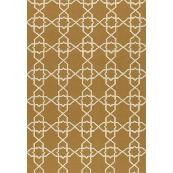 Pasargad SA-6137 Sahara Area Rug 6 x 9 ft. - Gold With Ivory