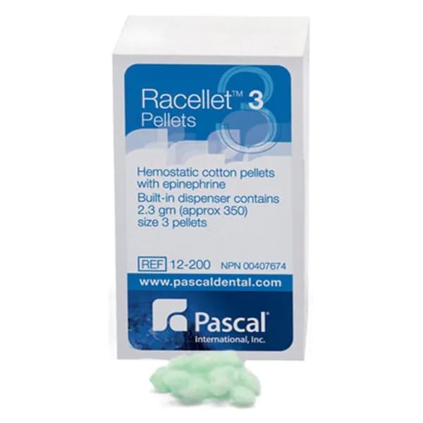 Pascal 12-200 Racellet Retraction Pellets #3 Epinephrine Green 450/Bx ...